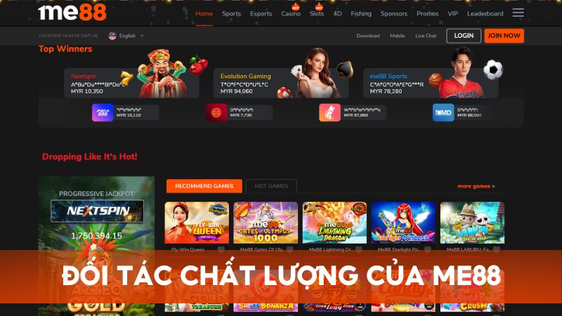 Hệ thống nhà cung cấp game và đối tác của Me88
