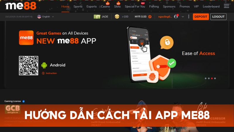 Hướng dẫn chi tiết cách tải và cài đặt app Me88 cho thiết bị Android và iOS