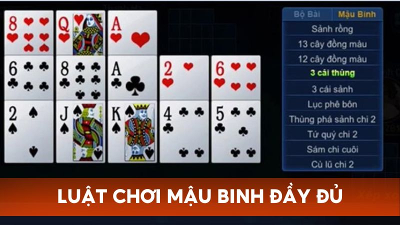 Luật chơi Mậu Binh – Binh Xập Xám trực tuyến đầy đủ cho người mới nhập môn