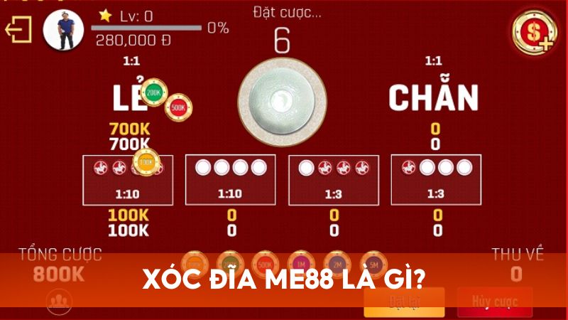 Xóc Đĩa Me88 là trò chơi sử dụng các viên xí ngầu để dự đoán kết quả